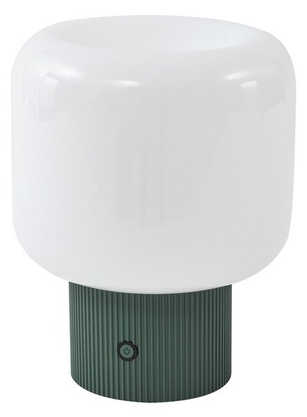 Lampade da tavolo Lucande, Katrin Palme, dimmerabile, Verde, Soggiorno, Vetro, Moderno