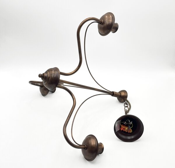 Lampadario a catena ANTON 3xE14/15W/230V finitura bronzata