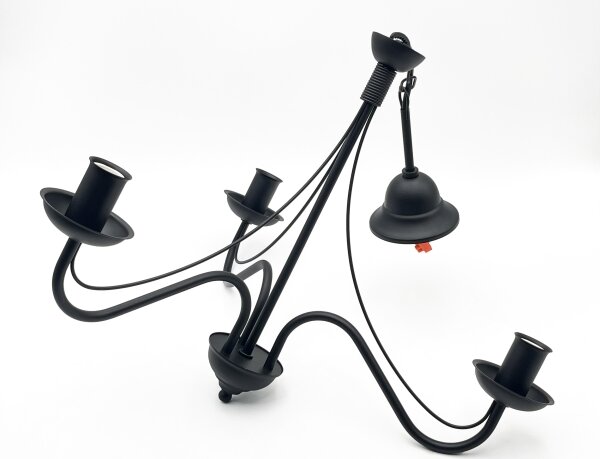 Lampadario a catena ANTON 3xE14/15W/230V nero