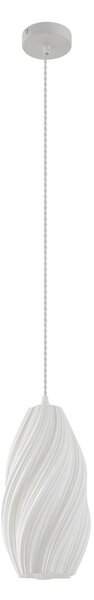 Lampada a sospensione Lindby, Nuvia, dimmerabile, Bianco, Soggiorno, Plastica, Moderno