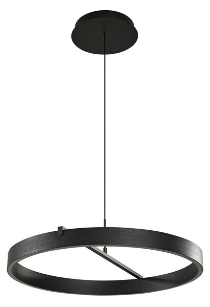 Lampada a sospensione Lucande, Rovan, dimmerabile, Nero, Soggiorno, Metallo, Moderno