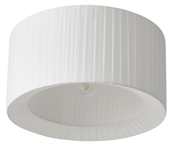Plafoniera Lindby, Virelle, dimmerabile, Bianco, Soggiorno, Tessuto / Tessile
