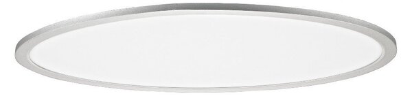 Plafoniera LED Rabalux TALEB, argento, forma ovale, dimensioni 40/60 cm, altezza 5 cm, inclusa telecomando, con funzione notturna