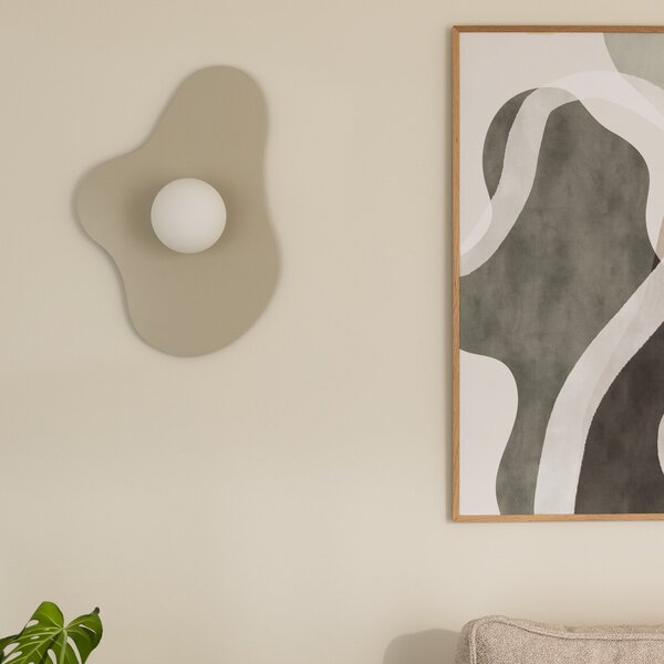 Applique da parete Globen Lighting, ILLUSION, Beige, Soggiorno, Vetro, Moderno
