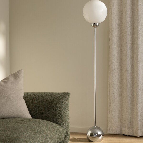 Lampada da terra Globen Lighting, Bianco, Soggiorno, Vetro, Moderno
