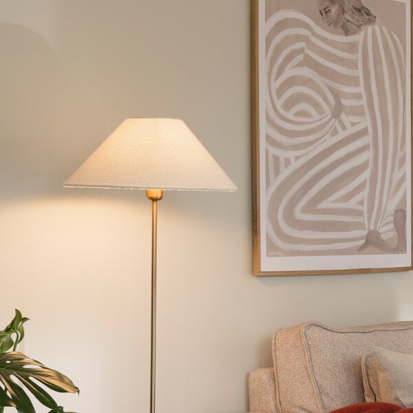 Lampada da terra Globen Lighting, Beige, Soggiorno, Tessuto / Tessile, Scandinavo