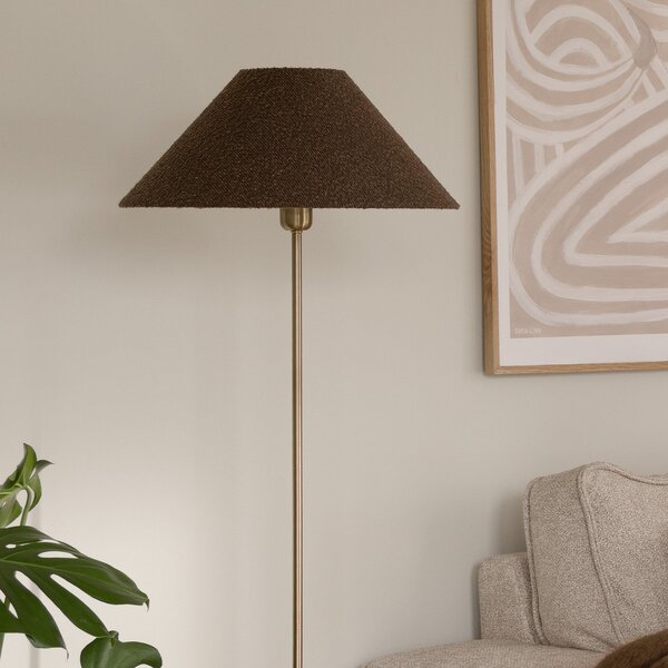 Lampada da terra Globen Lighting, Marrone / Ruggine, Soggiorno, Tessuto / Tessile, Scandinavo