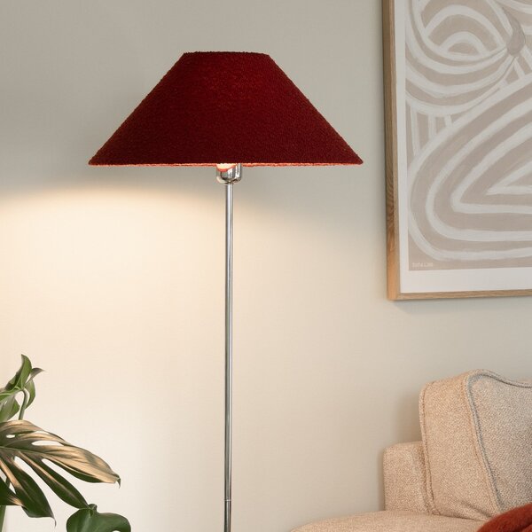 Lampada da terra Globen Lighting, Rosso, Soggiorno, Tessuto / Tessile, Scandinavo