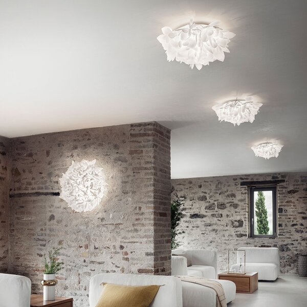Applique da parete Slamp, Veli, dimmerabile, Bianco, Soggiorno, Plastica, Design
