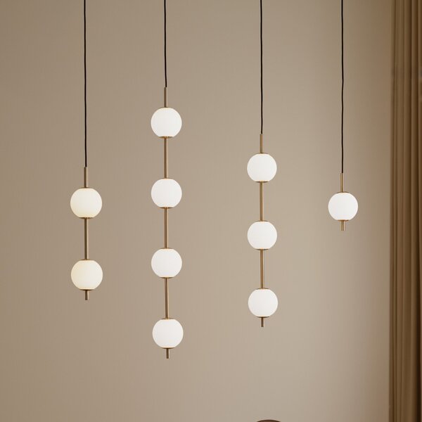 Lampada a sospensione UMAGE, Audrey, dimmerabile, Dorato / Ottone, Soggiorno, Metallo, Design