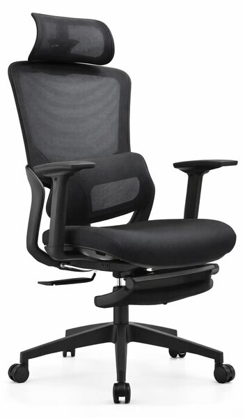 Sedia da ufficio ergonomica con schienale in rete e poggiatesta regolabile