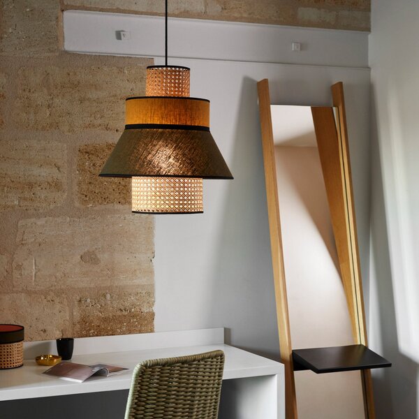 Lampada a sospensione MARKET SET, Singapour ML, dimmerabile, Multicolore, Soggiorno, Tessuto / Tessile, Design