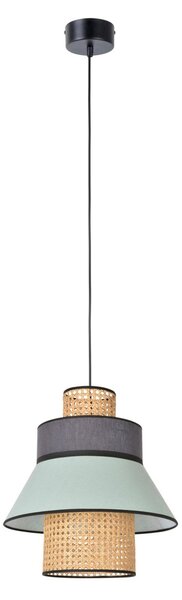 Lampada a sospensione MARKET SET, Singapour XML, dimmerabile, Verde, Soggiorno, Tessuto / Tessile, Design