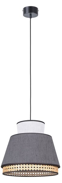 Lampada a sospensione MARKET SET, Singapour XM, dimmerabile, Nero, Soggiorno, Tessuto / Tessile, Design