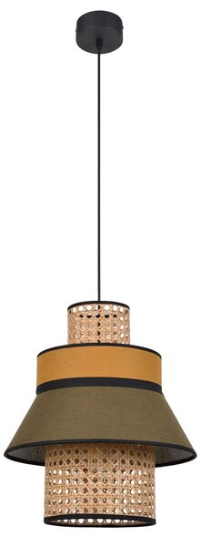 Lampada a sospensione MARKET SET, Singapour XML, dimmerabile, Verde, Soggiorno, Tessuto / Tessile, Design