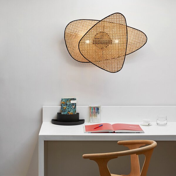 Applique da parete MARKET SET, Screen, dimmerabile, Legno, Soggiorno, Legno, Design