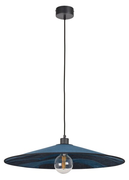 Lampada a sospensione MARKET SET, Sonia Laudet, dimmerabile, Blu, Soggiorno, Tessuto / Tessile, Design