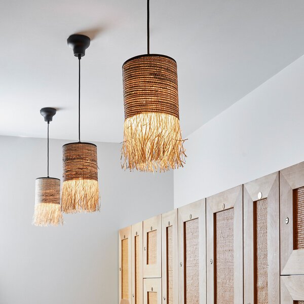 Lampada a sospensione MARKET SET, Formentera, dimmerabile, Beige, Soggiorno, Design