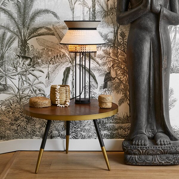 Lampade da tavolo MARKET SET, Singapour DBL, Beige, Soggiorno, Tessuto / Tessile, Design