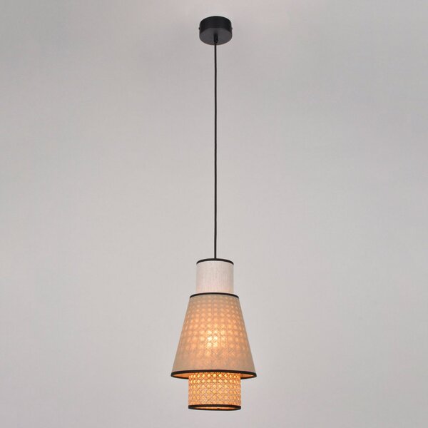 Lampada a sospensione MARKET SET, Singapour XS, dimmerabile, Beige, Soggiorno, Tessuto / Tessile, Design