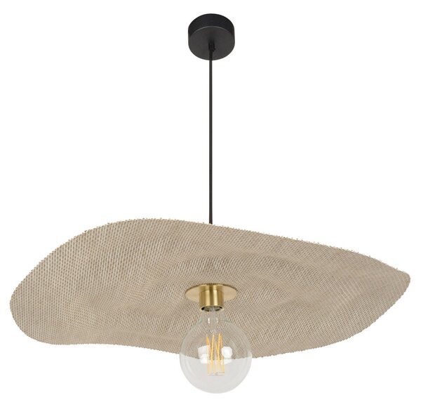 Lampada a sospensione MARKET SET, Rivage M, dimmerabile, Beige, Soggiorno, Tessuto / Tessile, Design