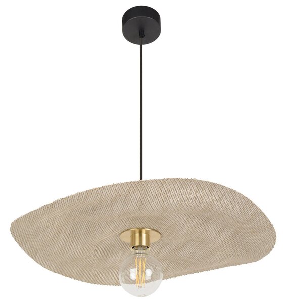 Lampada a sospensione MARKET SET, Rivage S, dimmerabile, Beige, Soggiorno, Tessuto / Tessile, Design