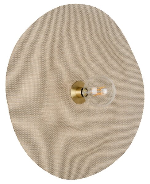 Applique da parete MARKET SET, Rivage L, dimmerabile, Beige, Soggiorno, Tessuto / Tessile, Design