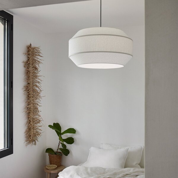 Lampada a sospensione MARKET SET, Cosiness, dimmerabile, Bianco, Soggiorno, Tessuto / Tessile, Design