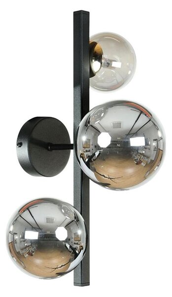Zuma Line 1216 - Applique SERENITY 3xG9/8W/230V nero/nero fumé