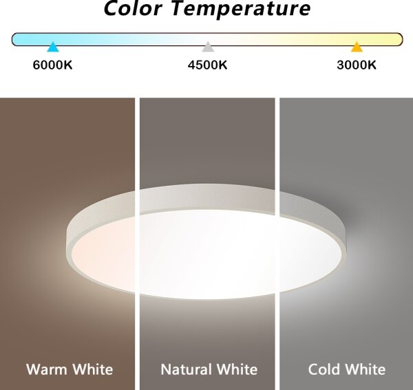 Brilagi - Plafoniera LED POOL LED/60W/230V 3000/4000/6000K 50 cm bianca