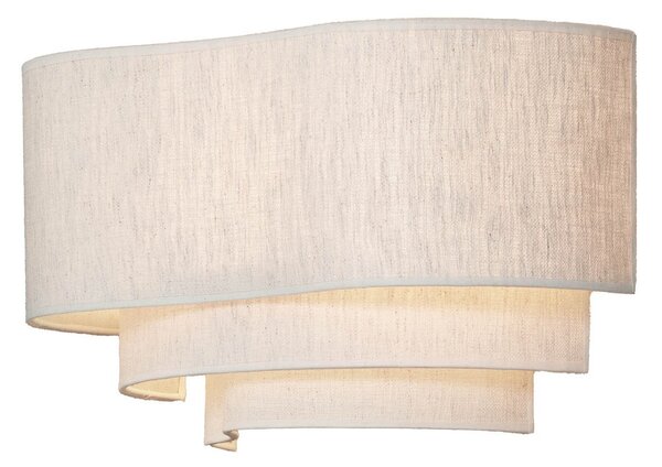 Applique da parete MARKET SET, Pebble, dimmerabile, Beige, Soggiorno, Tessuto / Tessile, Design