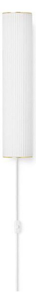 Applique da parete ferm LIVING, Vuelta 40, dimmerabile, Bianco, Soggiorno, Vetro, Design