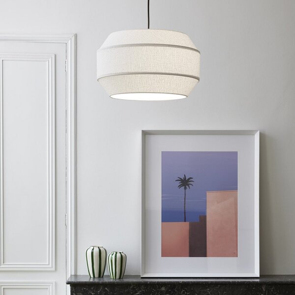 Lampada a sospensione MARKET SET, Cosiness, dimmerabile, Bianco, Soggiorno, Tessuto / Tessile, Design