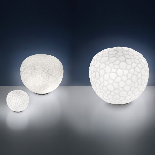Lampade da tavolo Artemide, Meteorite, dimmerabile, Bianco, Soggiorno, Vetro, Design