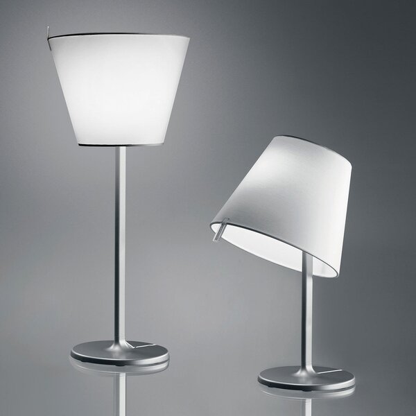 Lampade da tavolo Artemide, Melampo, Grigio, Soggiorno, Tessuto / Tessile, Design