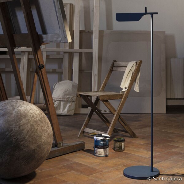Lampada da terra FLOS, Tab F, Blu, Soggiorno, Metallo, Design