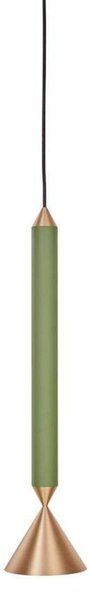 Lampada a sospensione Pholc, Verde, Soggiorno, Plastica