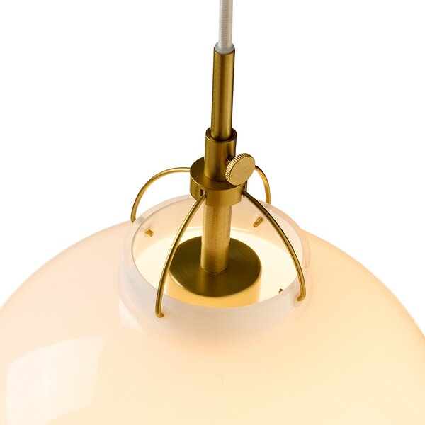 Lampada a sospensione Halo Design, TOSCANA, dimmerabile, Sala da pranzo, Vetro, Design