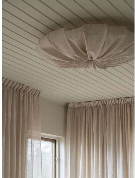 Plafoniera Watt & Veke, dimmerabile, Beige, Camera da letto, Tessuto / Tessile, Scandinavo