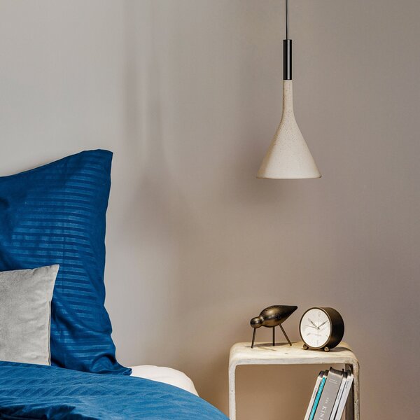 Lampada a sospensione Foscarini, Aplomb, dimmerabile, Grigio, Cucina, Cemento, Design
