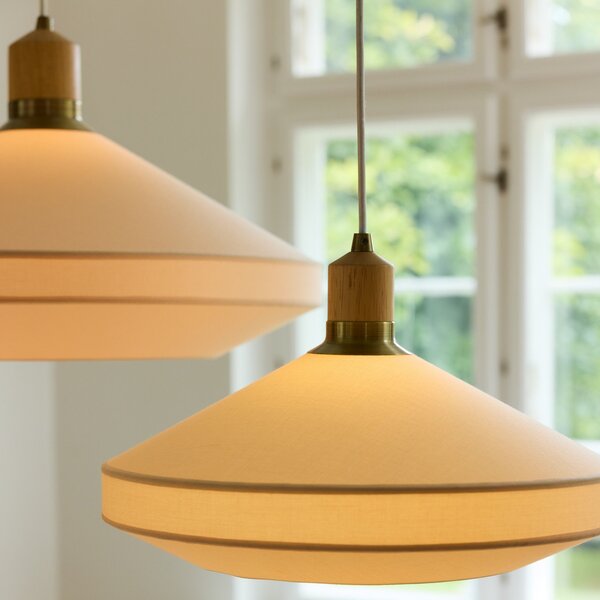 Lampada a sospensione Halo Design, PARIS SOFT, dimmerabile, Sala da pranzo, Tessuto / Tessile, Design
