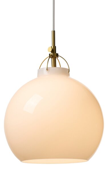 Lampada a sospensione Halo Design, TOSCANA, dimmerabile, Bianco, Sala da pranzo, Vetro, Design
