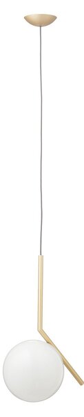 Lampada a sospensione FLOS, IC S1, dimmerabile, Dorato / Ottone, Soggiorno, Metallo, Design