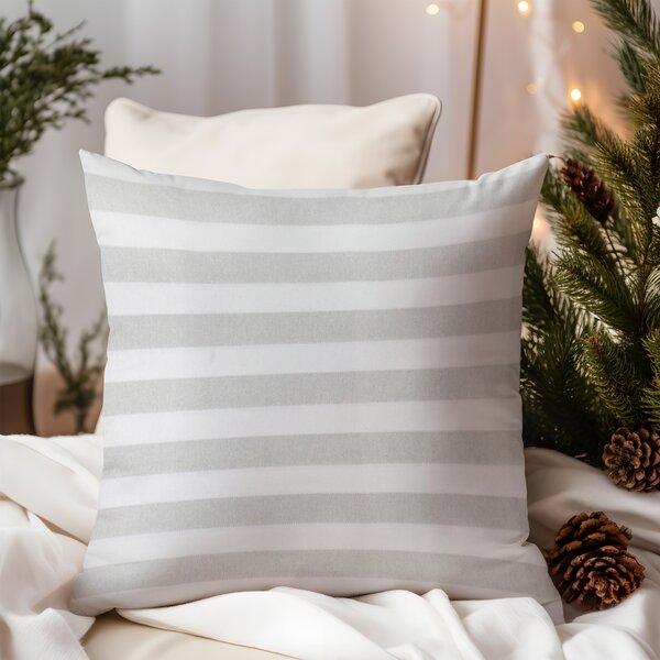 Federa decorativa Righe oro con lurex