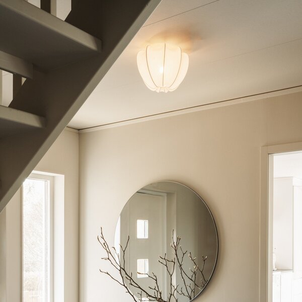 Plafoniera Watt & Veke, Anna, dimmerabile, Bianco, Camera da letto, Tessuto / Tessile, Design
