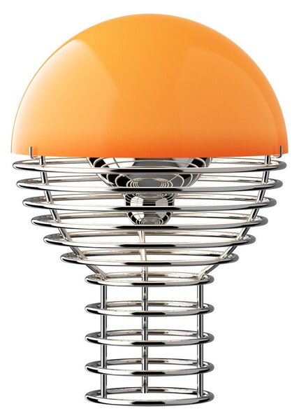 Lampade da tavolo Verpan, Wire, dimmerabile, Arancione, Soggiorno, Acciaio inossidabile, Design