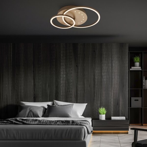 Brilo - Plafoniera LED dimmerabile LED/26W/230V 3000K marrone