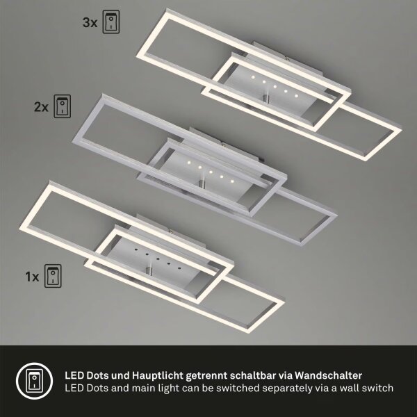 Brilo - Plafoniera LED dimmerabile/30W/230V/3000K cromo satinato