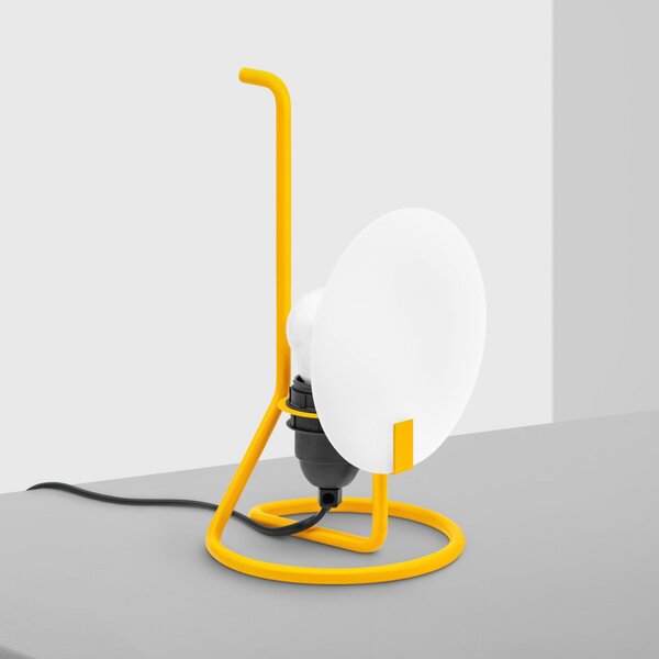 Lampade da tavolo Stilnovo, Bugia, Giallo, Soggiorno, Metallo, Design