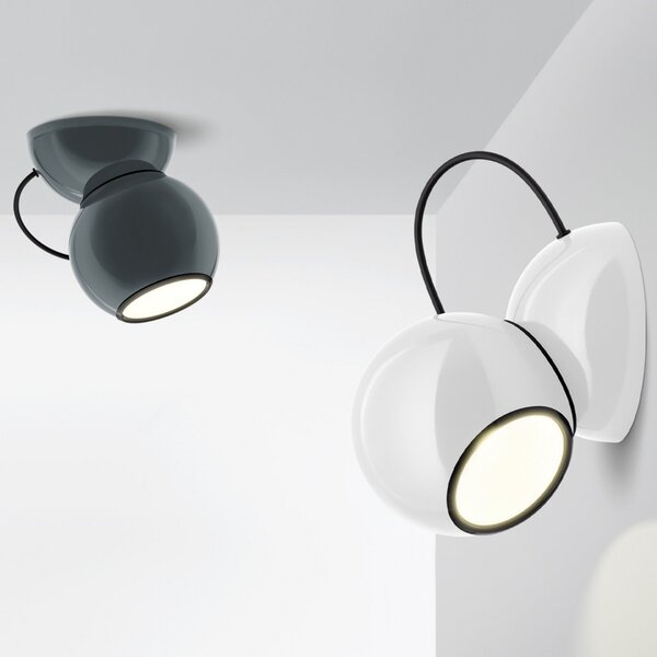 Plafoniera Stilnovo, Gravitino, dimmerabile, Grigio, Soggiorno, Metallo, Design